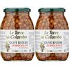 Le Terre di Colombo - Olive Riviera Denocciolate - in Salamoia - 900 g (Confezione da 2)