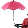 Teksome Ombrellone per passeggino, protezione UV 50+ , con clip, regolabile a 360° , accessorio per carrozzina