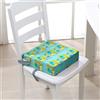Chickwin Cuscino Rialzo Sedia per Bambini, Alzatina Riduttore Sedia Bambini da Tavolo 4-12 Anni Smontabile Regolabile Seggiolino con 2 Cinghie di Sicurezza (Escavatore 3,32 * 32 * 8cm)