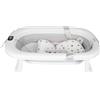 HUOLE Vaschetta da Bagno Pieghevole, Vaschetta Bagnetto Neonato con Indicatore di Temperatura, Vaschetta da Bagno Portatile, Foro di Drenaggio, per Bambini da 0 a 24 Mesi80*50 * 23-grigio