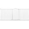 Safetots Cancelletto di Sicurezza Extra Alto con Parte Superiore Incurvata, 234cm - 243cm, Bianco Opaco, Extra Alto con 100cm di Altezza, Montaggio a Pressione per Scale, Barriera di Sicurezza