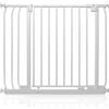 Safetots Cancelletto di Sicurezza Elite, 80cm - 89cm, Bianco Opaco, Cancelletto di Sicurezza a Pressione per Scale, Cancelletto per Bambini per Porte, Barriera di Sicurezza, Installazione Facile