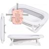 MS BabyWorld - FLEX + CUSCINO - Vaschetta Bagnetto Flessibile e Pieghevole | Fino a 24 mesi | Cuscino Riduttore per Neonati | Gambe Antiscivolo | Compatta