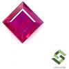 SBI Gems 3.50x3.50 MM Certificato Rubino Naturale Taglio Quadrato 0.24 Cts Slegato Gemma