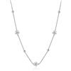 Meissa Collana di fiori per donne Collana d'oro in argento sterling Gioielli floreali a strati Regali da collo per ragazze