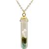 Cairui Design Bianco Fungo 3D Foresta Funghi Vetro Bottiglia Placcato Oro 18k Collane Con pendenti Donna Handmade