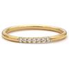 Elegant Jewel Box - Takis Pavlopoulos & Elegant jewel box Women 7 diamonds Skinny ring in solid Gold 9k, 14k, & 18k, Thin diamond Midi ring, Thin diamond band, Bridesmaid gift