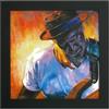 Generico Oeuvre d'Art peinture à l'huile sur toile fait main unique et signée Jazzman MM