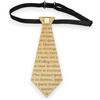 Il Cravattino.com ILCRAVATTINO.COM Cravatta Corta in Legno, Cravattino Modello LIBRO, per Eventi Eleganti, Stile Audace e Glamour, 13 inserti disponibili (Panna Bucciato, Classico)