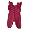 Generic Pagliaccetto neonata fatta a maglia, in lana merino lilla con bottoncini di legno e cuori. Idea regalo di nascita. ARTICOLO ORIGINALE E UNICO MOMpATchWORK