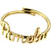 Moun Jewels Anello regolabile personalizzabile con qualsiasi nome/parola