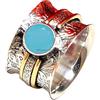 Kanika Jewelry Trove 925 Sterling Silver Chalcedony Cut Handmade Ring Bands for Women & Girl