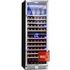Klarstein Cantinetta Vino Design da Incasso, Cantinetta Vino Refrigerata a Zona Doppia per Rosso, Bianco e Birra, Controlli Touch, Frigo per Esterno/Interno, 433L, 165 Bottiglie