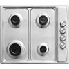Avilia Piano Cottura a Gas Incassata con 4 Fuochi - Cucina ad Incasso, in Acciaio Inossidabile, con Manopole Laterali per Controllo Fiamma, Griglie in Ghisa, 50x58cm