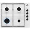 ELECTROLUX KGS6404W PIANO COTTURA GAS SERIE 300 SLIM SIDE CONTROL 4 FUOCHI 60 CM BIANCO
