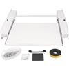 LUTH Premium Profi Parts Telaio intermedio bianco con piano di lavoro universale per lavatrice asciugatrice