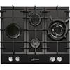 Kaiser Olan Kaiser KCG 6394 Turbo, piano cottura a gas 60 cm, vetro nero - stand-alone - piano cottura - 4 bruciatori di alta qualità - 3,8 kW - bruciatore WOK - gas naturale e propano possibile