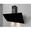 GURARI GCH D 268 BL 8 Prime - Cappa aspirante 80 cm, in vetro nero, 1000 m³/h con telecomando | Cappa aspirante di scarico/ricircolo