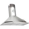 GURARI Cappa da cucina 046 in acciaio inox, 90 cm, con cappa da parete grigia, assorbente, 1000 m³/h, 3 livelli