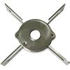 Franza Alpes Inox Griglia in acciaio inox per spartifiamma Ø 85 mm. Rapido serie Argento - G6914 - Prodotto originale