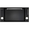 GLOBALO Cappa da incasso, cappa da incasso 60 cm, illuminazione a LED, comando PUSH BUTTON, 3 gamme di velocità, acciaio verniciato, Retio 60.2 Black
