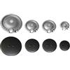 Franza Whirlpool Bauknecht - Kit 4 bruciatori Originali Defendi completi di piattelli spartifiamma Opachi satinati per cucina piano cottura 4 fuochi - Made in Italy - WR21/1