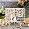MYZQIFF Lettera personalizzata di testo personalizzato Wedding Guest Book con 30-100pcs Cuori di Legno, Legno Wedding Guestbook Segno, Anniversario Wedding segno nel libro per Cerimonia (style 13)