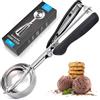 TELANKS Cucchiaio per Gelato 4 cm, Porzionatori da Gelato, Cucchiaio Porzionatore Paletta, Dosatore Gelato per Gelato, Biscotti, Torte Impasto, Melone, Cucchiaio per Gelato in Acciaio Inox