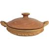 ARTIGIANATO VULCANO Tajine Marocchino Pentola Berbera in Terracotta Naturale per Cucinare
