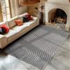 Carpetsale24 Tappeto da Soggiorno 160x230 cm Grigio Pelo Alto Design Scandi Boho Effetto Alto-Basso Morbido Shaggy Pelo Lungo Soffice Robusto Facile da Pulire Moderno per Tavolino