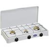 PARKER FORNELLO PARKER 3 FUOCHI VALVOLATO CON RIPIANO ESTRAIBILE E VALVOLE DI SICUREZZA BLOCCO GAS METANO 63X38X16