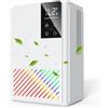 Tiptop Home Deumidificatore 2500ML, Deumidificatore Ambiente Casa Muffa, Deumidificatore Silenzioso Deumidificatori con Comandi Touch, Luci a 7 Colori, Timer, Spegnimento Automatico, Dehumidifier per Casa Bagno