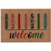 MIAOMANSENSTORE Boxbit Zerbino, surf colorato floreale tavola da surf Welcome Beach Hello Summer Welcome Zerbino decorazioni casa Regali