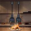 Aocay Lampada Riscaldante per Alimenti, Sospeso Lampade Scaldavivande Cucina 19 cm/25 cm, Lampade Riscaldanti per Cucina, Ristoranti, Hotel a Buffet 60-180cm Altezza Regolabile(Nero-19cm, 2 Pezzi)