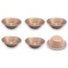 OGIBRIDI Stampo di Crostate di Uova Stampi per Tartellette Crostatine Torta Muffin Cupcake Formine Mini Tortine Teglia Furba Piattino Ciotoline per Salse Merenda Antiaderente Acciaio al Carbonio 8cm Set da 6pz