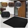 casa pura Tappetino in cocco di alta qualità tappeto in fibra naturale ottimo zerbino per interni ed esterni tappetino d'ingresso resistente e assorbente molte dimensioni spessore (Nero 17 mm, 80 x 100 cm)