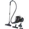 Hoover Breeze BR40PET 011, Aspirapolvere a Traino, Senza Sacco, Tecnologia Ciclonica, Spazzola Parquet, Peli Animali, Pavimenti e Tappeti, Filtro Epa, Potenza 700 W, 2 Litri, Nero