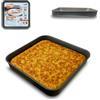 ARCA, Teglia Bassa Quadrata 35x35x3 cm per Forno, Antiaderente e Adatta alla Lavastoviglie, Ideale per Pizza e Altre Ricette, in Alluminio, Made in Italy