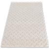 Casatessile Tappeto bagno cotone antiscivolo 60x110 cm. INTRECCIO Assorbente, Soffice, Ecofriendly - PANNA
