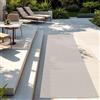 TT Home Tappeto Per Esterni Tappeto Cucina Balcone Terrazza Design Moderno Monocolore, Colore:Ivory, Dimensione:60x100 cm