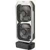 bimar VTR2 Ventilatore portatile, Ventilatore da tavolo, Ventilatore senza filo, Bi-elica, autonomia 6 h½, 3 velocità, Timer 8h, Con telecomando, 2 Ventole orientabili, Cavo USB