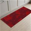 parpyon® Tappeto cucina Lavabile Antiscivolo Gabry Prodotto Italiano Tappeti moderni per ogni ambiente in varie misure colori (Rosso, CM 50X115)