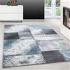 Teppium Tappeto per Soggiorno 140 x 200 cm Blu- Design Moderno Rettangolare Tappeto a Pelo Corto per Cucina, Sala da Pranzo e Camera da Letto, Extra Morbido e Facile da Pulire