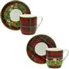 BRANDANI 84587 TAZZINA CAFFE SET 2 PZ REGALOMAGIA NEW BONE CHINA