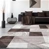 SIMPEX Tappeti a pelo corto, Disegno a scacchi astratto, Tappeto Marrone, 240 x 340 cm, Tappeti in stile moderno, Tappeto soggiorno