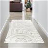CARPETIA Tappeto per il soggiorno Tappeto per il corridoio corridoio corridoio resistente e accogliente moderno motivo a fiocco effetto 3D in multi, 80 x 150 cm