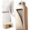 POADGBCN Stiratrice a vapore per indumenti appesi Macchina da stiro a vapore verticale automatica e wireless per una rapida rimozione delle pieghe(Khaki)