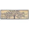 Casa Service SOGLIA Zerbino Cocco Naturale Rettangolare 40x120 cm Fondo Gomma PVC per ingresso Resistente Lavabile Antiscivolo (Grey Tree)