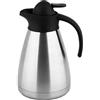 1829 CARL SCHMIDT SOHN CS Kochsysteme Cottbus - Caraffa termica in acciaio INOX con doppio isolamento, Acciaio INOX, Argento/ Nero, 1,5 l