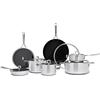 Olav® Set da cucina in rame, materiale a 5 strati, adatto per induzione e lavastoviglie, set di pentole e padelle antiaderenti, creato in Germania, senza PFOA (Grand Set, Rivestito - Maniglia)